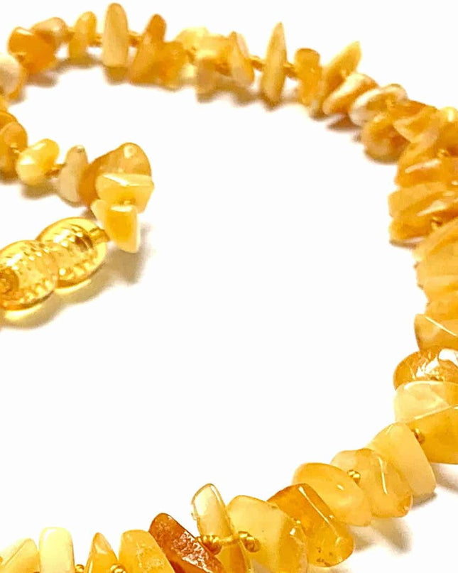 Baby/Kind - Barnsteen ketting - butter - chips 33cm - Lille Barn - With ♥ for the smallest