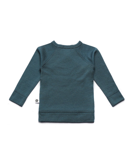 Baby Wollwickelpullover - Merinowolle - Orion Blue
