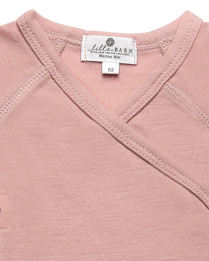 Kurzarm-Wickelspielanzug aus Wolle – Merinowolle