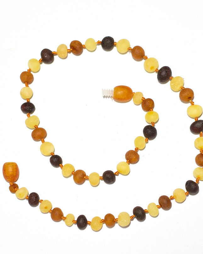 Baby/Kind – Bernsteinkette – runde Zitronenperlen – 33 cm