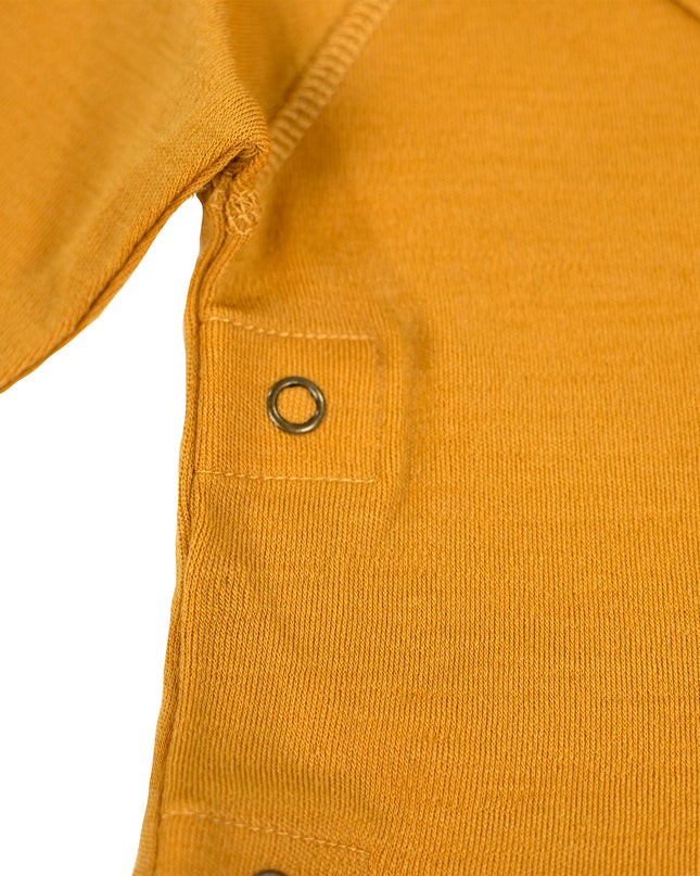 Baby Woll-Wickelpullover – Merinowolle – Harvest Gold