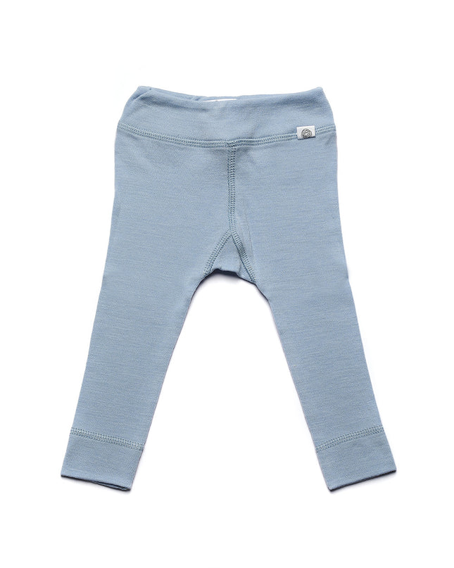 Wool Baby - Kinderhose - Merinowolle - Blue Fog