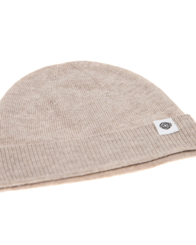 Babymütze aus Wolle gestrickt - Merinowolle - Knoblauch