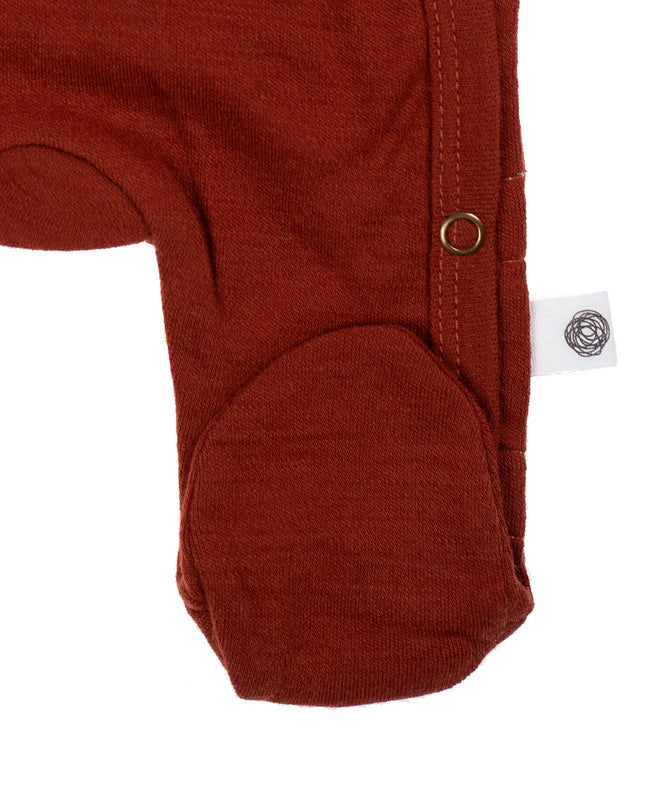 Wollen boxpakje / kruippakje – merino wol - Burnt henna - Lille Barn - With ♥ for the smallest