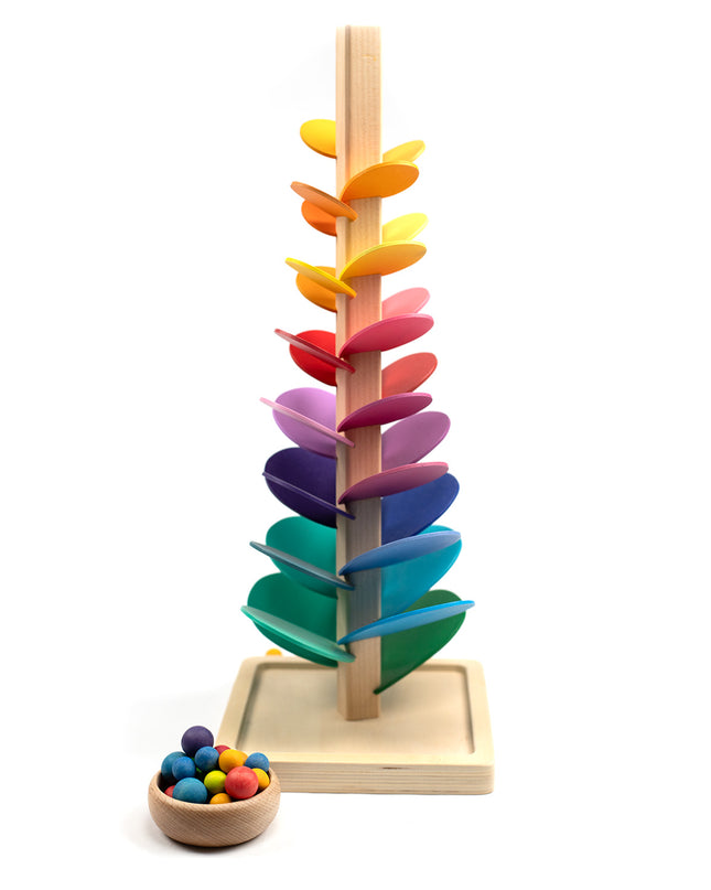 Houten speelgoed - Knikkerbaan boom klein - Montessori - Open einde speelgoed - Lille Barn - With ♥ for the smallest