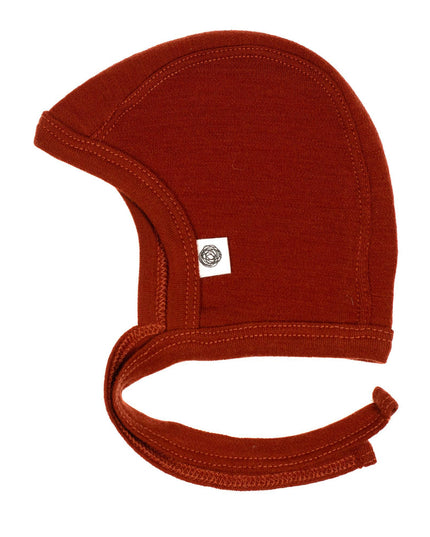 Baby wollen strikmuts – Merinowol – Burnt henna - Lille Barn - With ♥ for the smallest