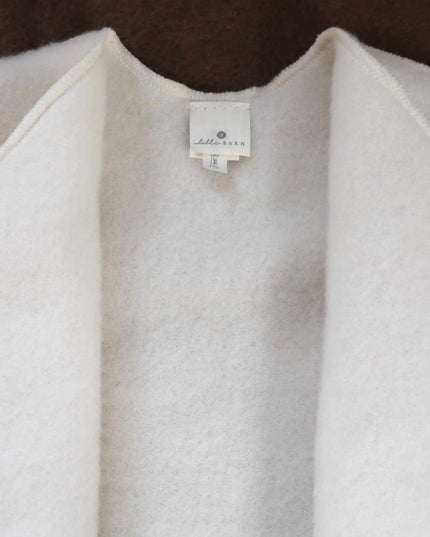 Wollen Baby / Newborn vestje - merinowol fleece - Naturel - Lille Barn - With ♥ for the smallest