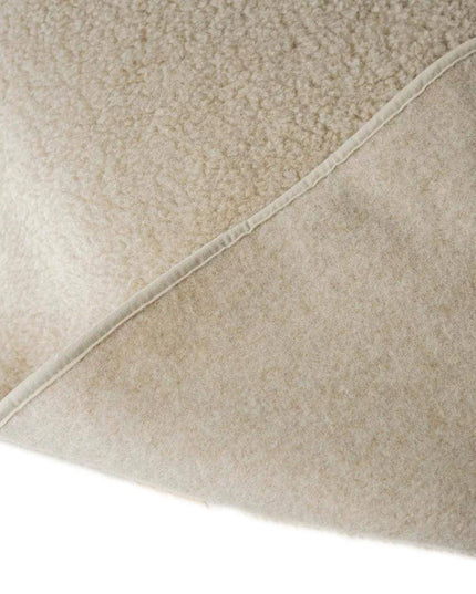 Wollen ledikantdeken 93x135cm - Merinowol - Amandel - Lille Barn - With ♥ for the smallest