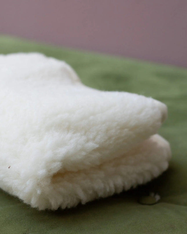 Wollen onderlegger / onderdeken ledikant – merinowol – 60x120cm - natural - Lille Barn - With ♥ for the smallest