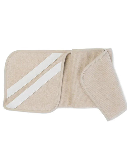 Wollen onderlegger / onderdeken ledikant met rib structuur – merinowol – 60x120cm - Lille Barn - With ♥ for the smallest