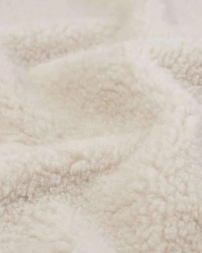 Wollen wiegdeken 2 laags - 75 x 100cm - Merinowol - Amandel - Lille Barn - With ♥ for the smallest