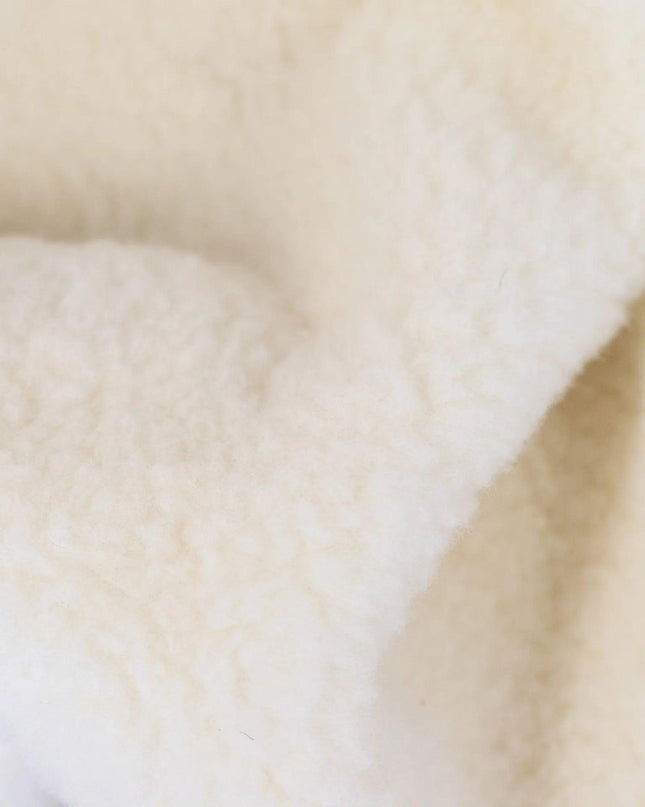 Wollen wiegdeken - 75x100cm - enkellaags - Merinowol - Naturel - Lille Barn - With ♥ for the smallest