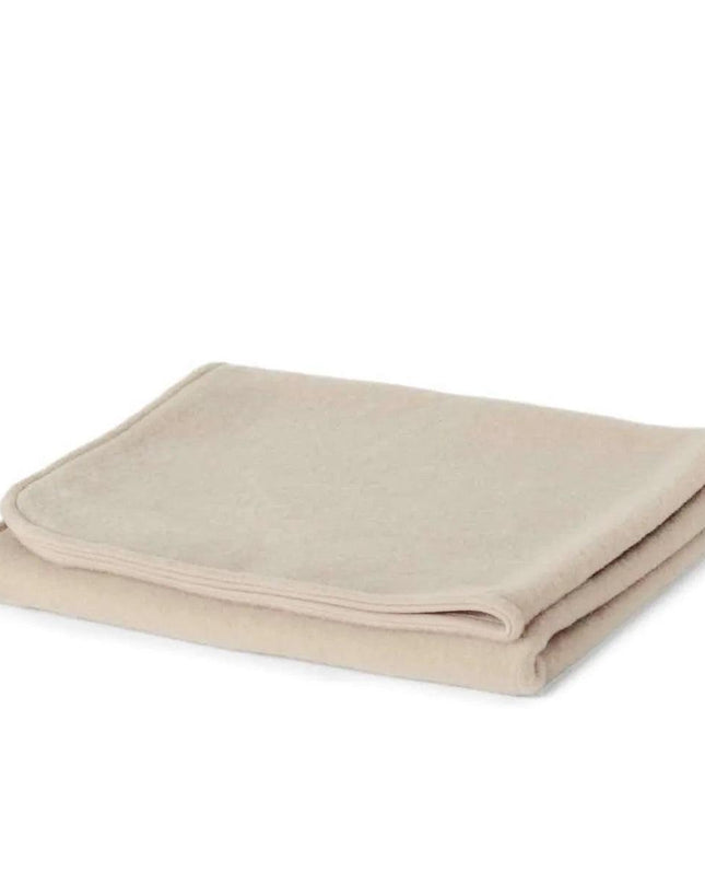 Wollen wiegdeken fleece - 75cmx100cm - Merinowol - Beige - Lille Barn - With ♥ for the smallest