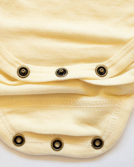 Wollen Overslagromper korte mouw – Merinowol - Naturel - Lille Barn - With ♥ for the smallest