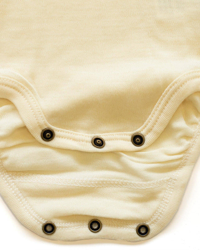 Wollen Romper korte mouw – Merinowol - Naturel - Lille Barn - With ♥ for the smallest