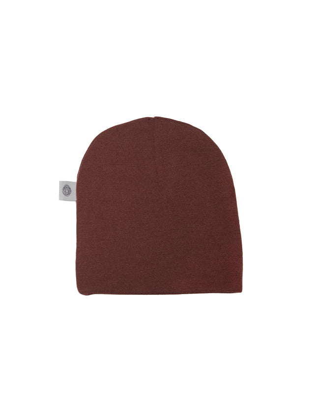Wollmütze für Babys - Merinowolle - Zimt