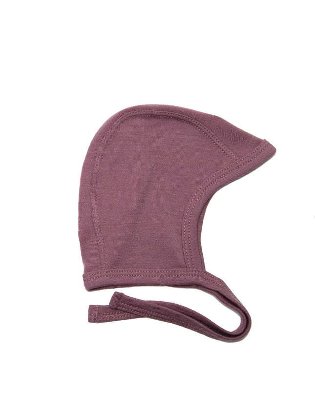 Baby Wollmütze mit Schleife – Merinowolle - Grape Shake