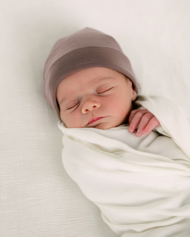 Babymütze aus Wolle - Merinowolle