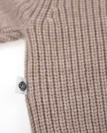 Gestrickter Wollpullover für Babys – Merinowolle – Knoblauch