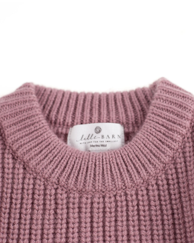 Gestrickter Wollpullover für Babys – Merinowolle – Haze