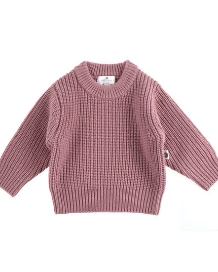 Gestrickter Wollpullover für Babys – Merinowolle – Haze