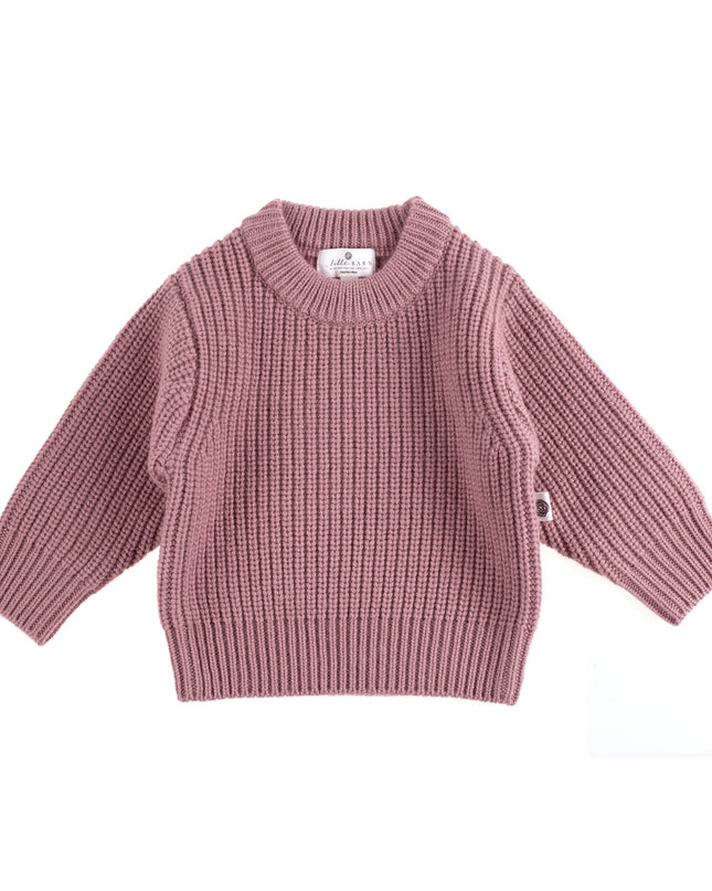 Gestrickter Wollpullover für Babys – Merinowolle – Haze