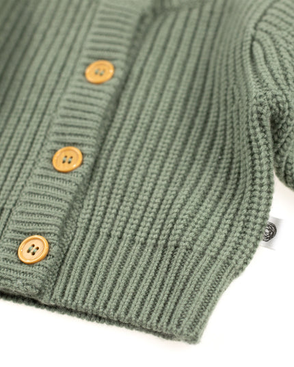Gestrickter Woll-Baby-Cardigan – Merinowolle – Harper