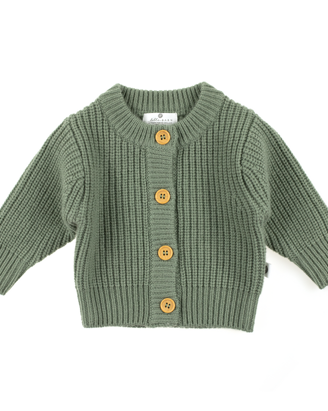 Gestrickter Woll-Baby-Cardigan – Merinowolle – Harper