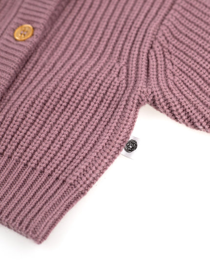 Gestrickter Woll-Baby-Cardigan – Merinowolle – Haze