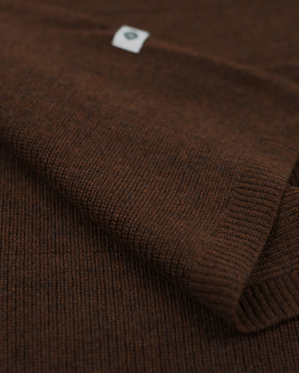 Wolldecke für Babys / Kinder gestrickt – Merinowolle – Braun