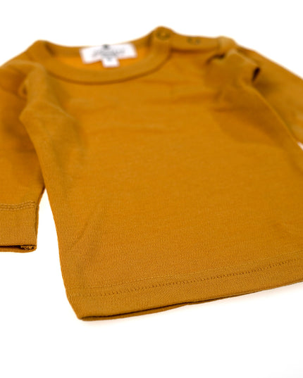 Baby-Kinderpullover aus Wolle - Merinowolle - Harvest Gold