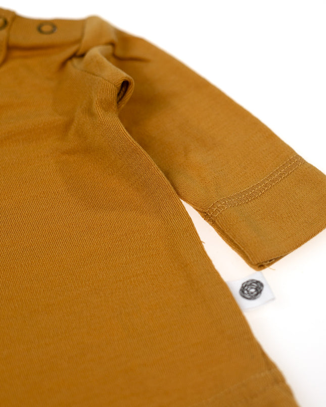Baby-Kinderpullover aus Wolle - Merinowolle - Harvest Gold