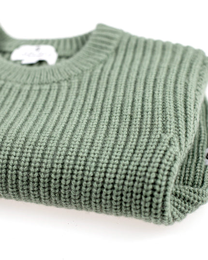 Gestrickter Babypullover aus Wolle – Merinowolle – Harper