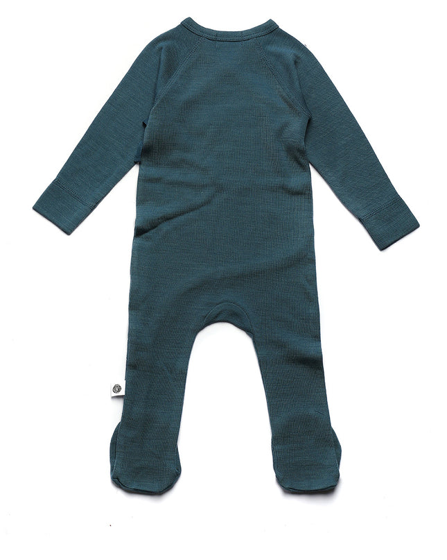 Wollstrampler / Romper – Merinowolle – Orion Blue