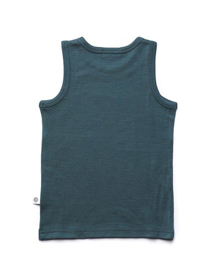 Kinder Wollhemd - Merinowolle - Orion Blue