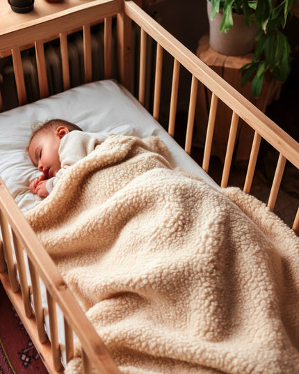 Wolldecke für Kinderbett 93 x 135 cm – Merinowolle