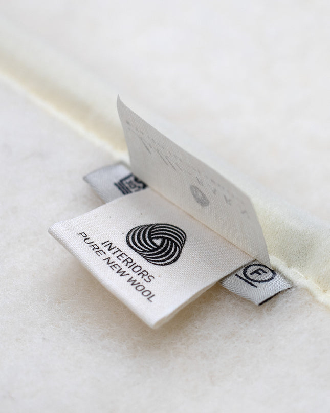 Wollen ledikantdeken 93x135cm - Merinowol - Naturel - Lille Barn - With ♥ for the smallest