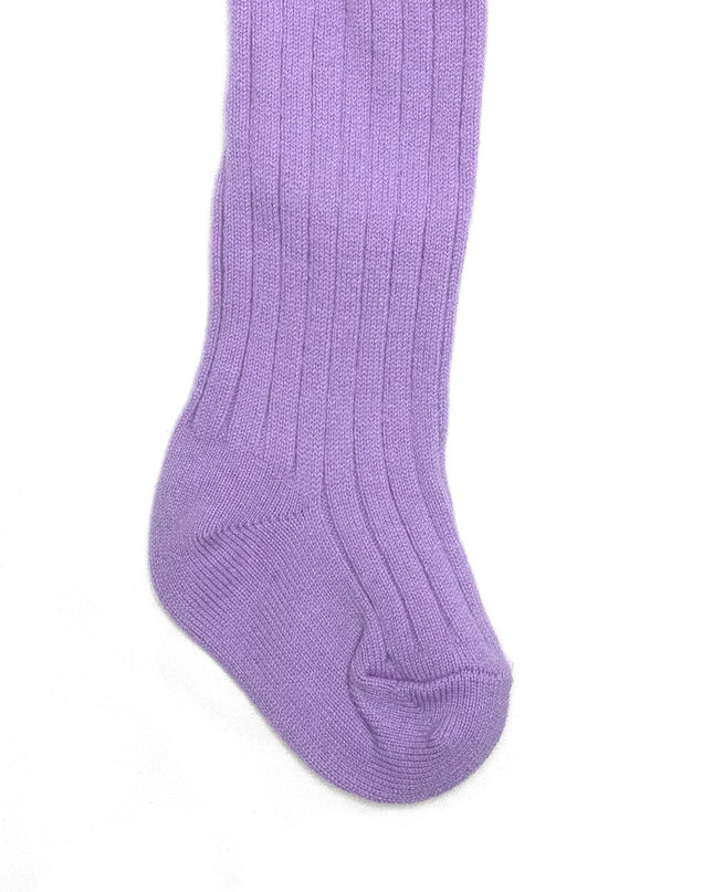 Gestrickte Baby- und Kinderstrumpfhose aus Wolle - Merinowolle - Orchidee