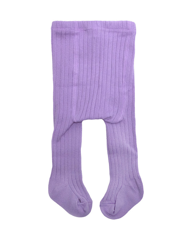 Gestrickte Baby- und Kinderstrumpfhose aus Wolle - Merinowolle - Orchidee