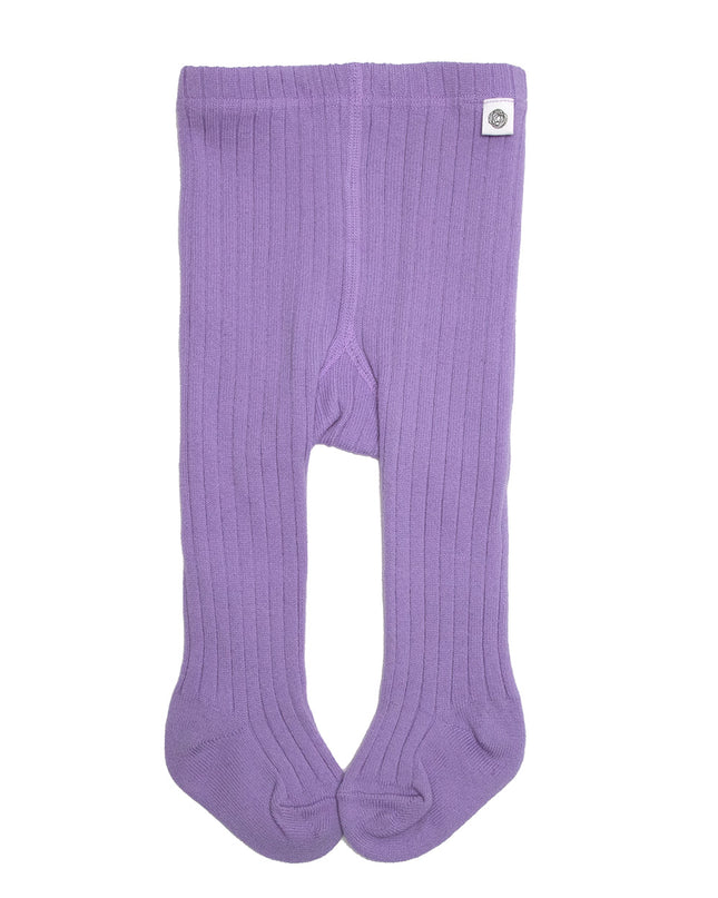 Gestrickte Baby- und Kinderstrumpfhose aus Wolle - Merinowolle - Orchidee