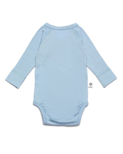 Wickel-Strampler aus Wolle mit langen Ärmeln – Merinowolle