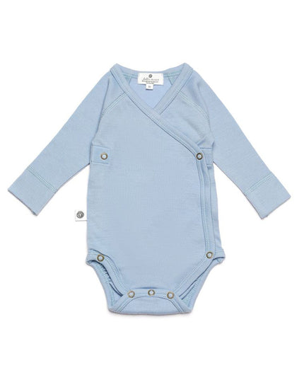 Wickel-Strampler aus Wolle mit langen Ärmeln – Merinowolle