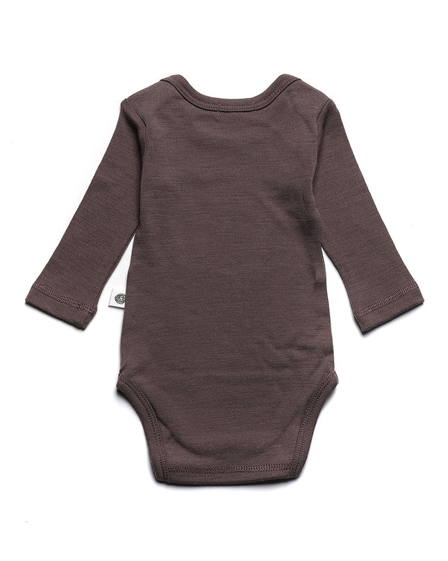 Woll-Strampler mit langen Ärmeln - Merinowolle - Pfefferkorn