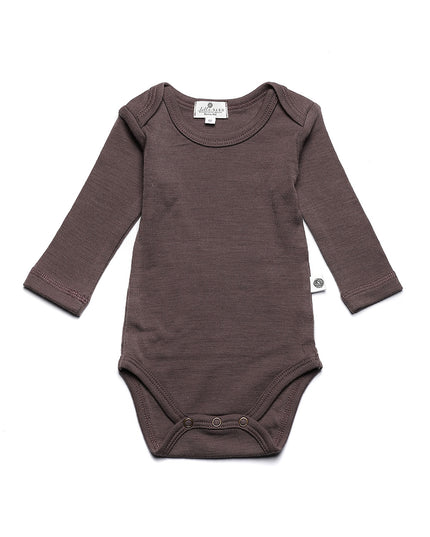 Woll-Strampler mit langen Ärmeln - Merinowolle - Pfefferkorn