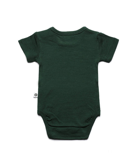 Kurzarm-Strampler aus Merinowolle – Merinowolle – Mountain View