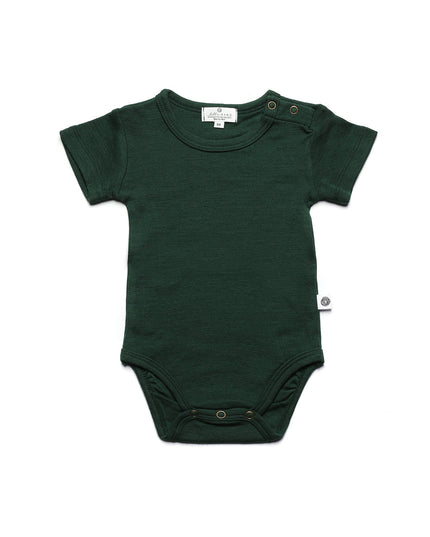 Kurzarm-Strampler aus Merinowolle – Merinowolle – Mountain View