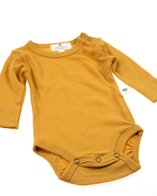 Langarm-Body aus Wolle – Merinowolle
