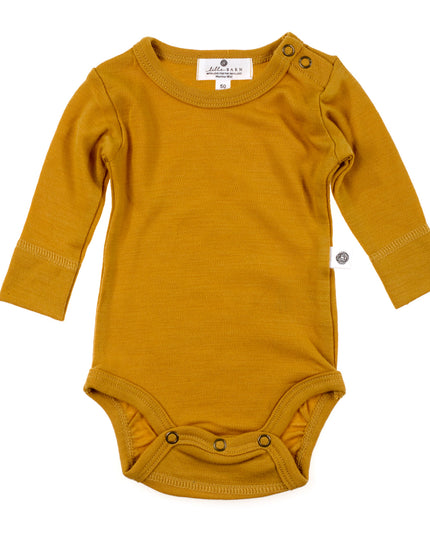 Langarm-Body aus Wolle – Merinowolle