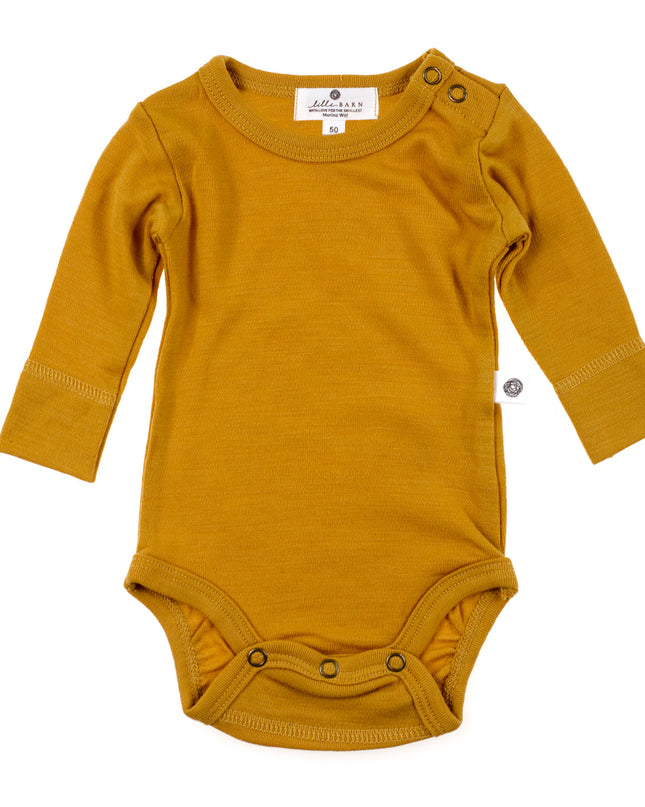Langarm-Body aus Wolle – Merinowolle