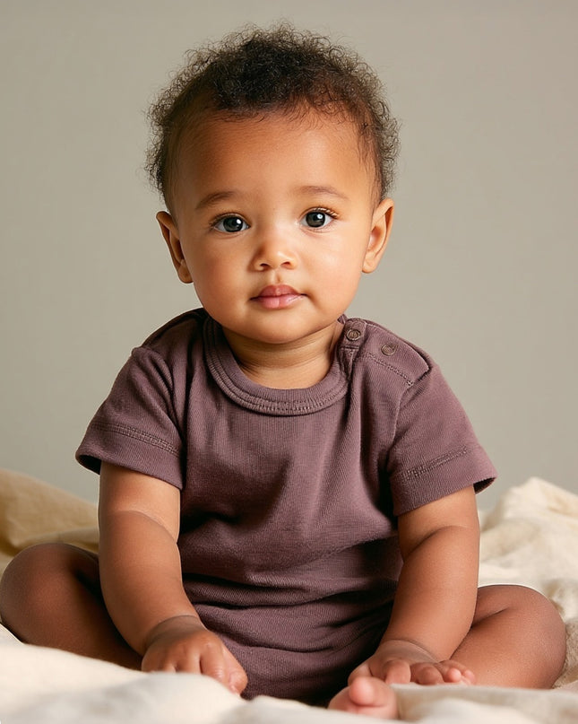 Kurzarm-Body aus Wolle – Merinowolle